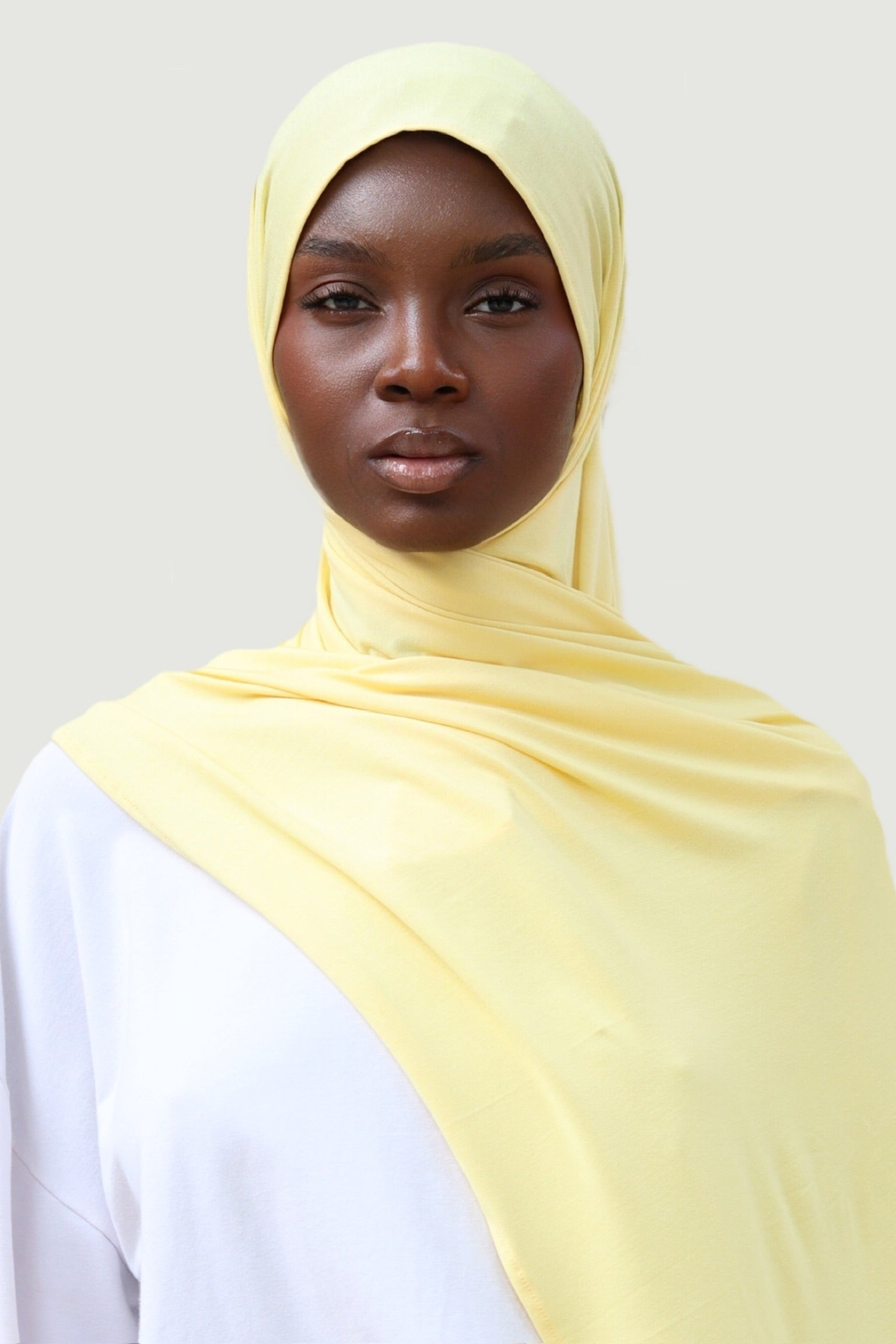 Hijab bambou jaune canarie