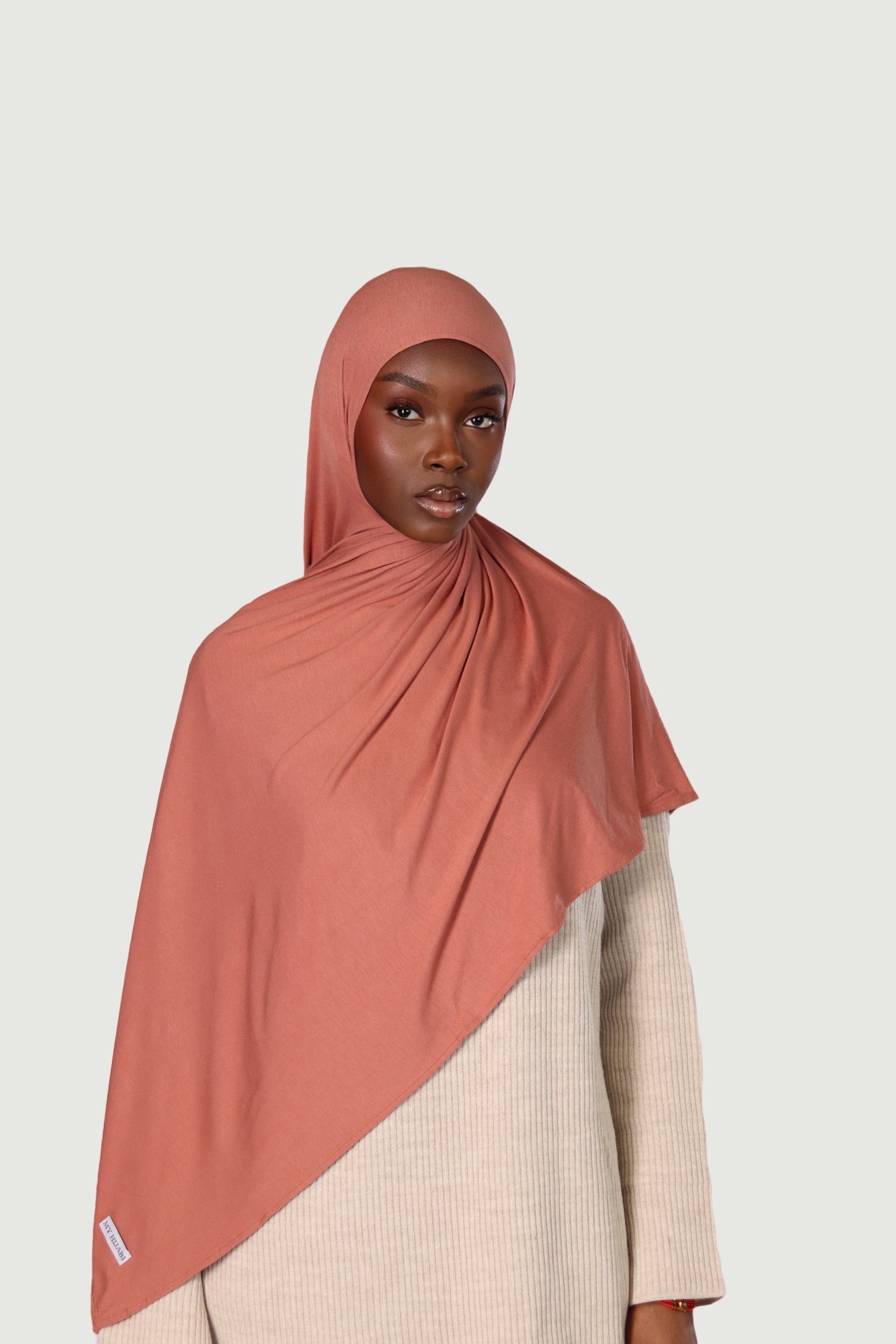 Hijab bambou terracotta