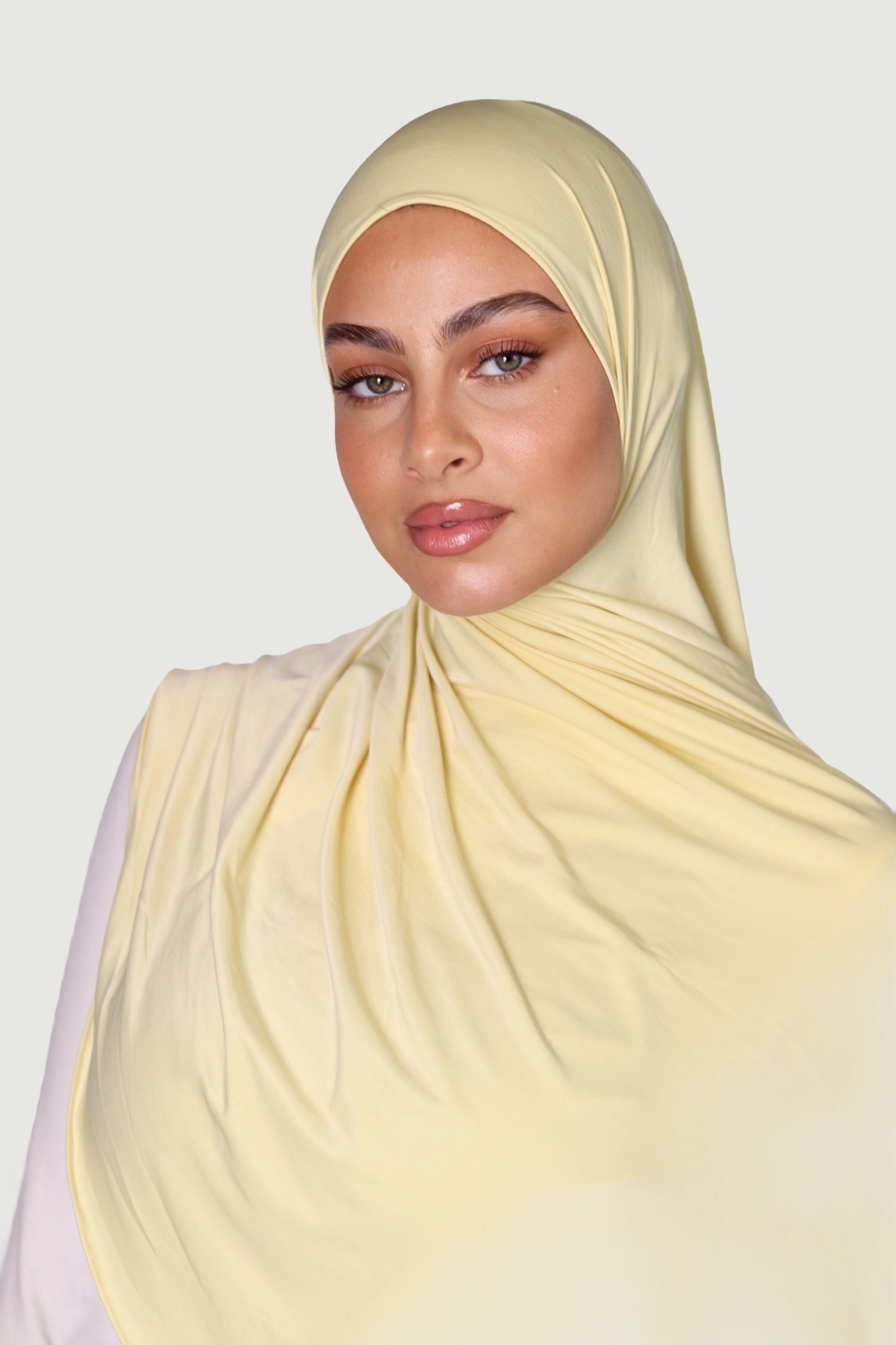 Hijab Liquide Jaune Canarie