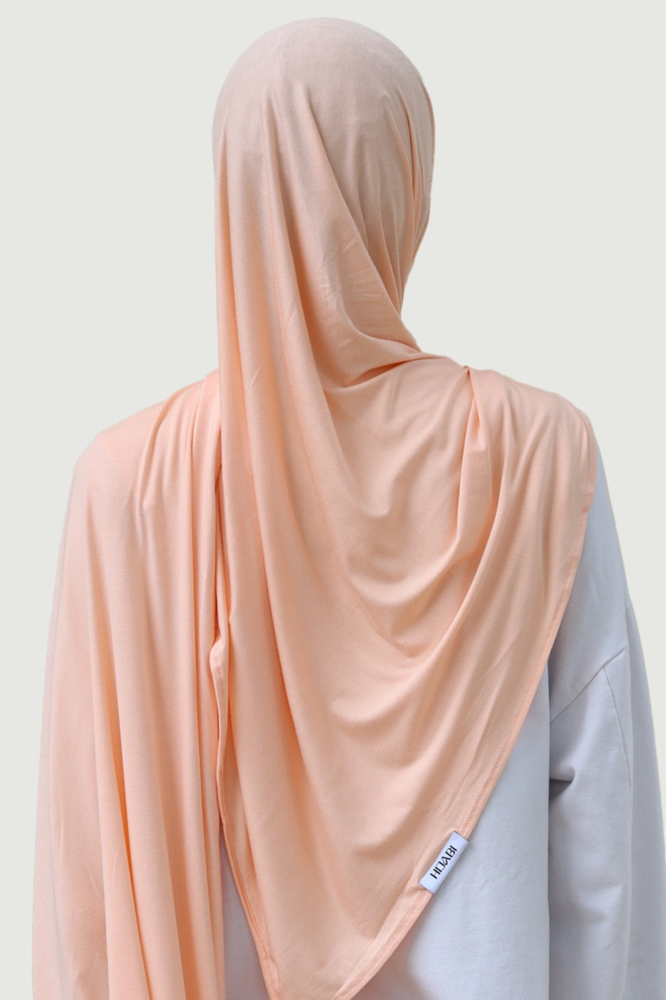 Hijab  bambou pastel corail