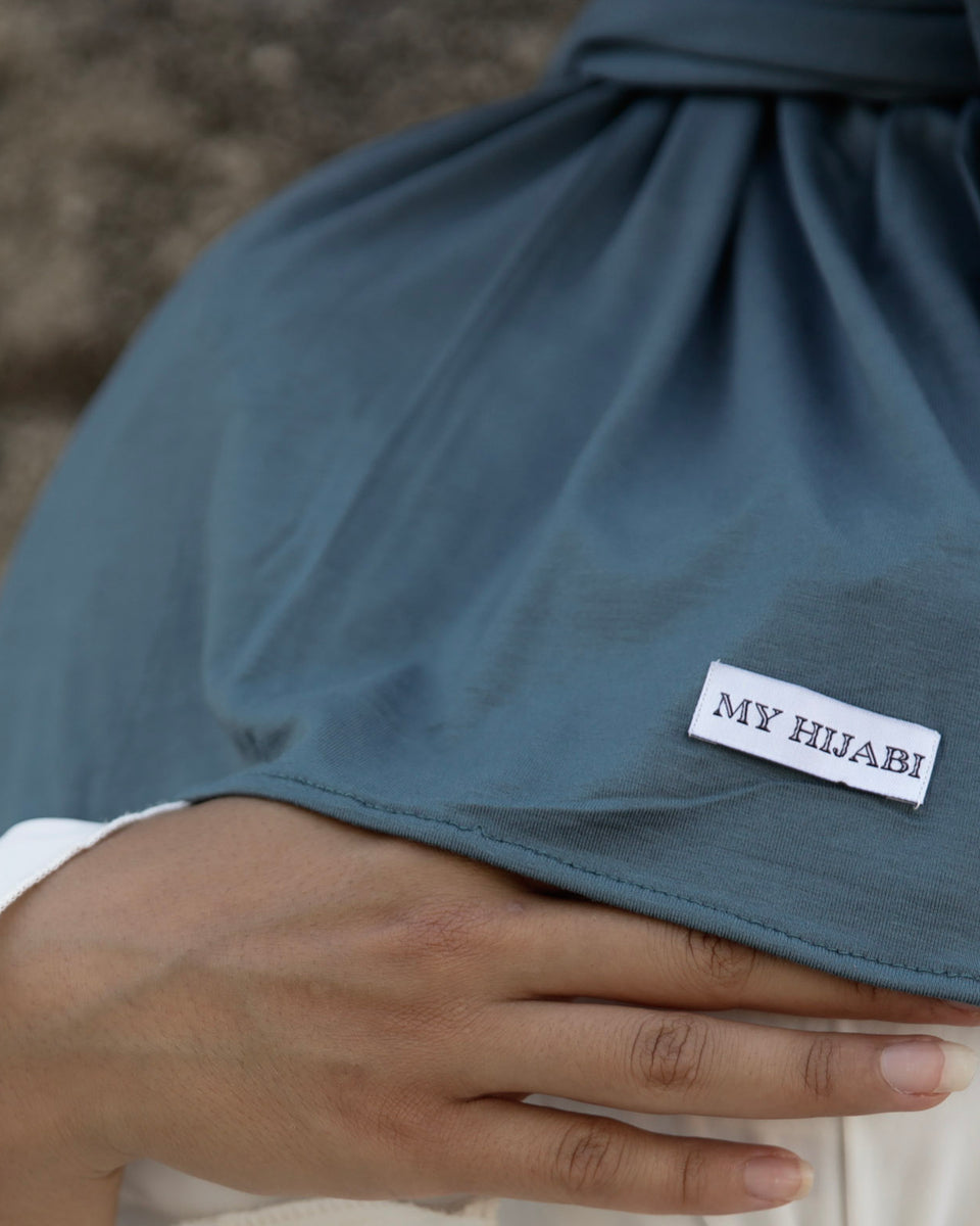 bamboo jersey bleu petrole