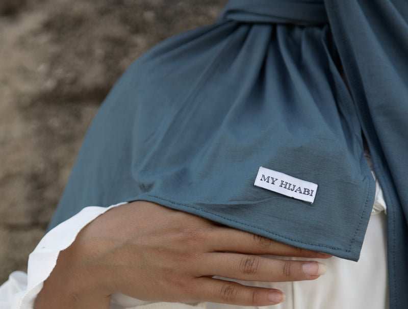 bamboo jersey bleu petrole