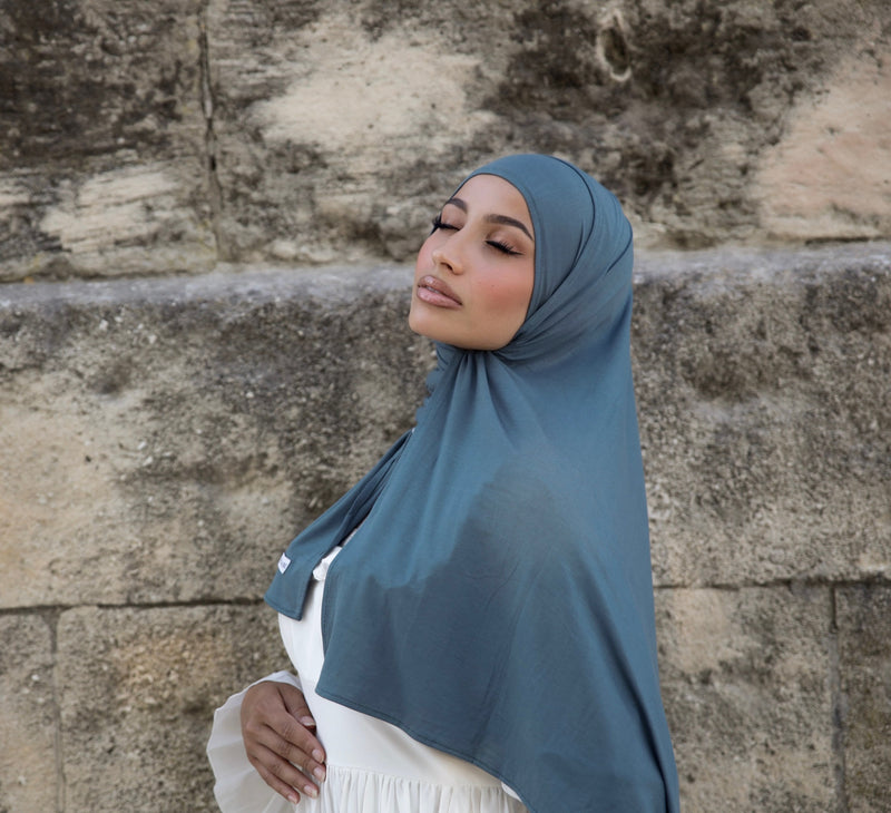 bamboo jersey bleu petrole
