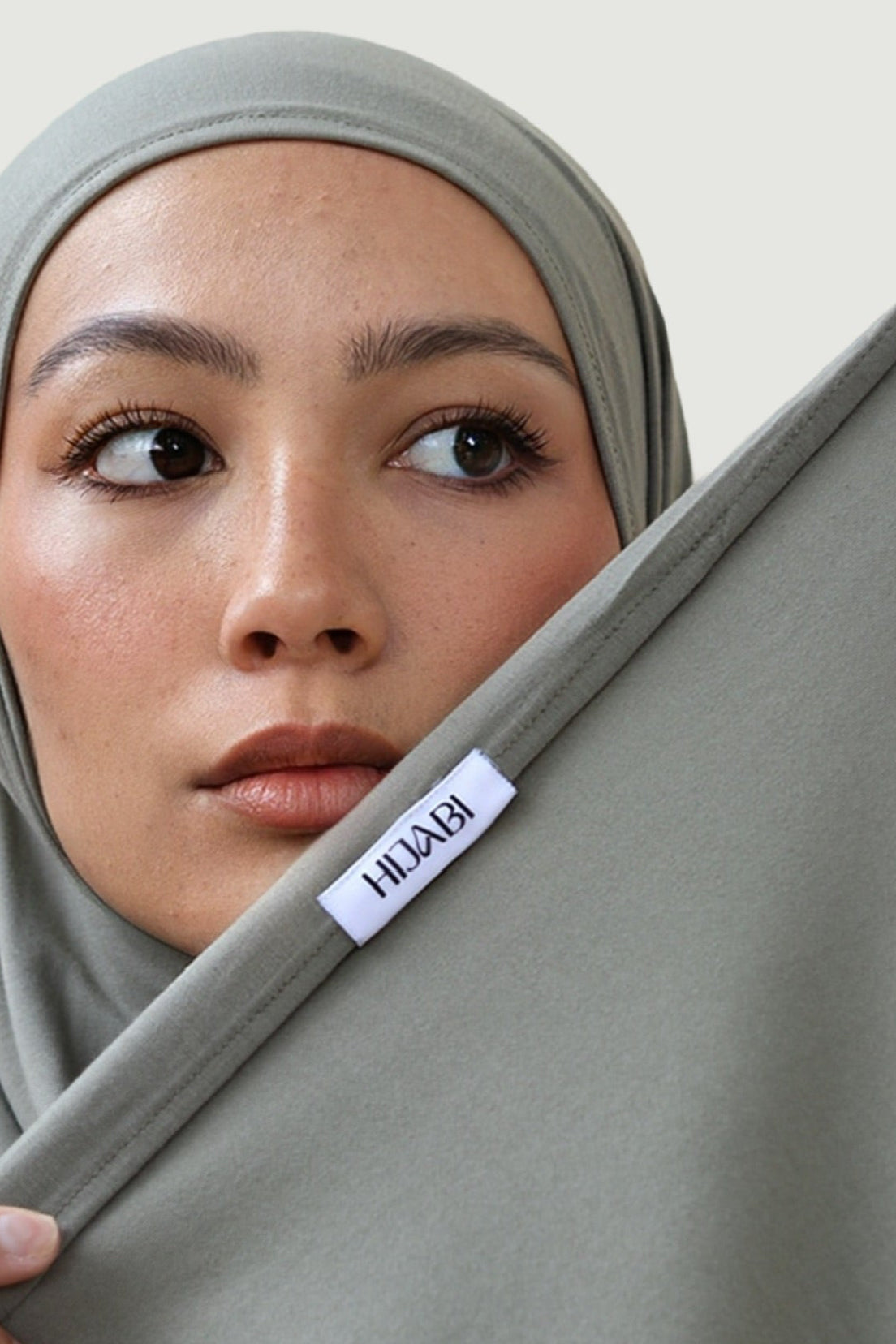 Hijab  bambou kaki