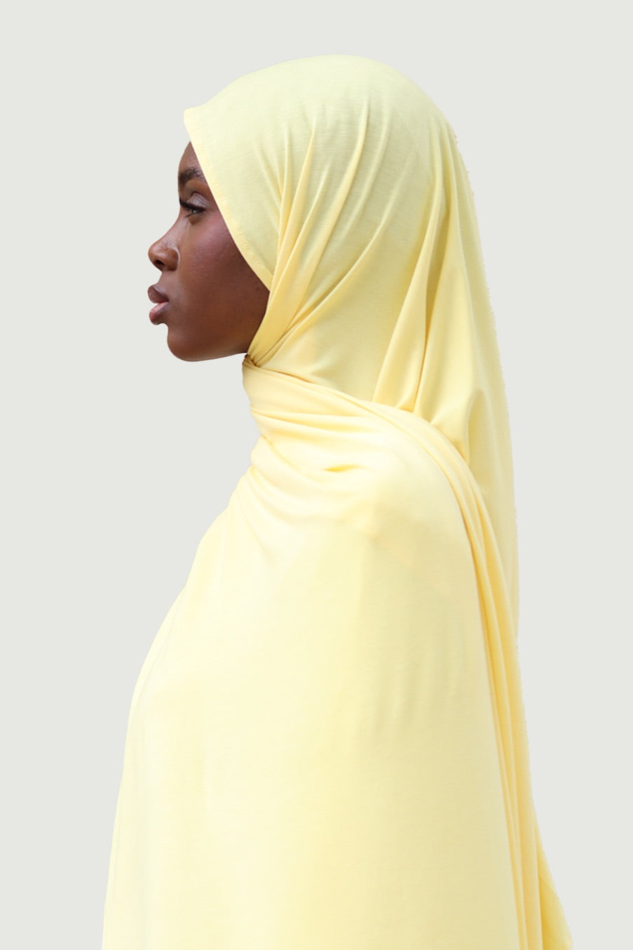 Hijab  bambou jaune canarie