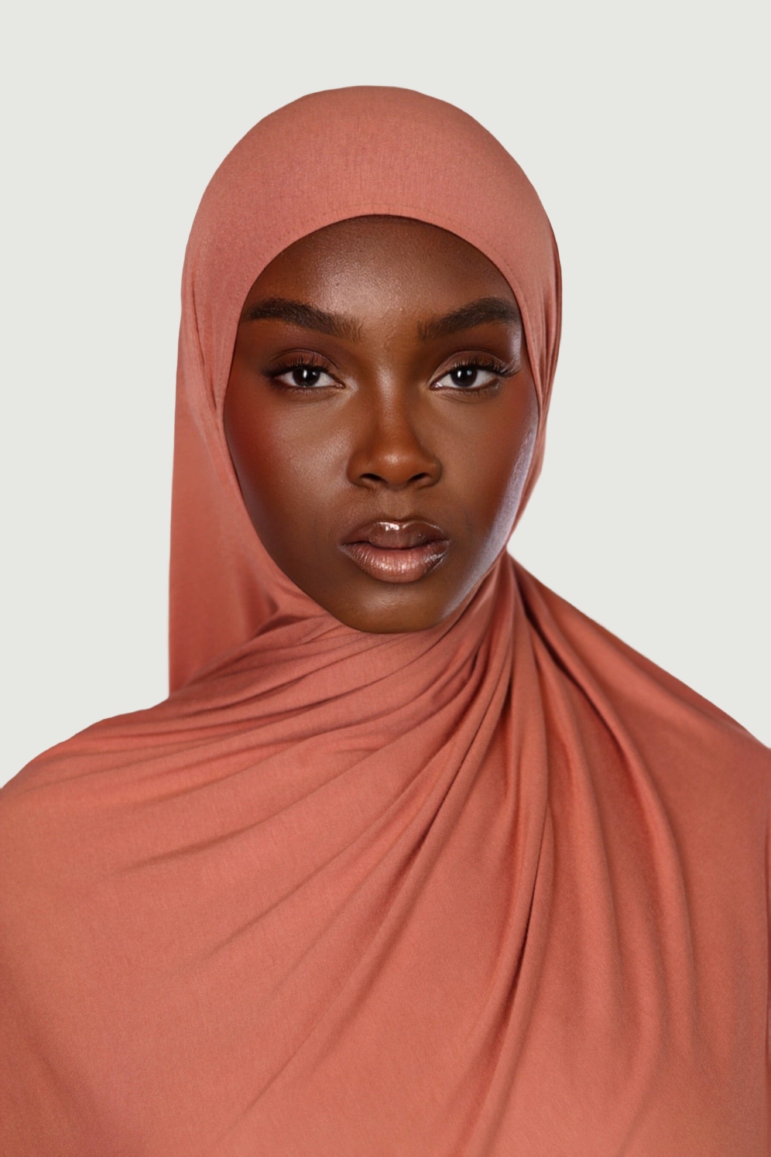 Hijab bambou terracotta